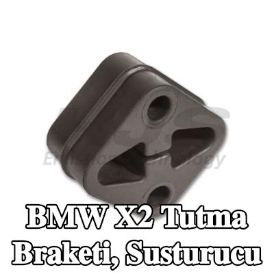 HJS Tutma Braketi, vulkanize kumaş kayışlı susturucu — BMW X2