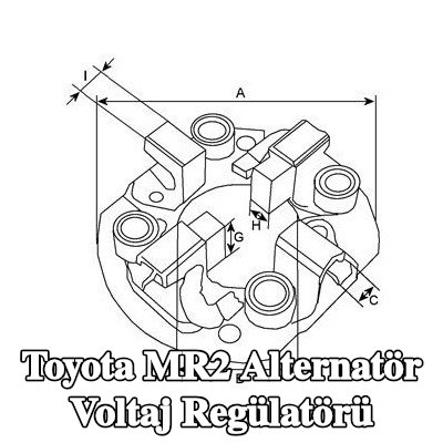 HC-Cargo Alternatör voltaj regülatörü — Toyota Mr2