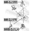 FEBEST Motor yatağı Sol Ön — Mitsubishi Eclipse (2)