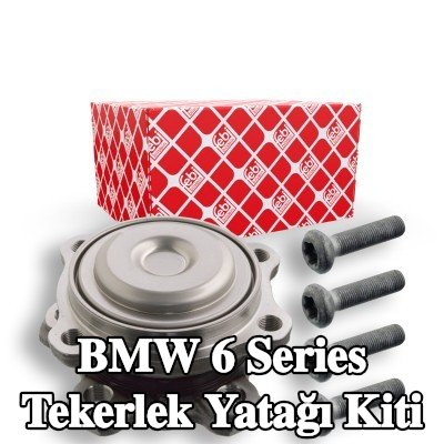 FEBI BILSTEIN Sol ön aks tekerlek yatağı kiti, Tekerlek göbeğine entegre tekerlek yatağı, sabitleme malzemesi ile, sabitleme/montaj malzemesi ile — BMW 6 Series