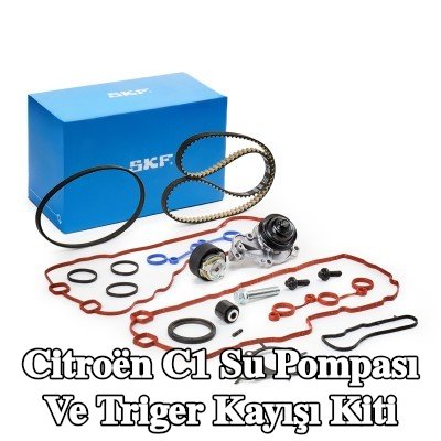 SKF Su pompası ve triger kayışı kiti Diş Sayısı: 118, valf kapağı contası ile, su pompası contası ile — Citroën C1