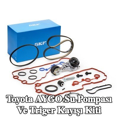 SKF Su pompası ve triger kayışı kiti Diş Sayısı: 118, valf kapağı contası ile, su pompası contası ile — Toyota Aygo