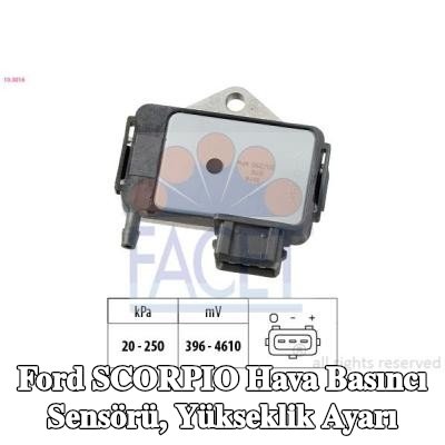 FACET Hava Basıncı Sensörü, yükseklik ayarı İtalya'da üretilmiştir - OE Eşdeğeri — Ford Scorpio