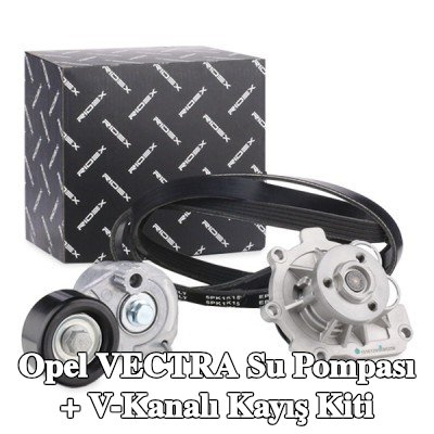 RIDEX Su pompası ile Su Pompası + V-Yivli Kayış Kiti — Opel Vectra