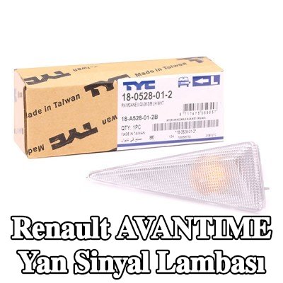 TYC Yan sinyal lambası Sol Ön, beyaz, ampul yuvası olmadan — Renault Avantime