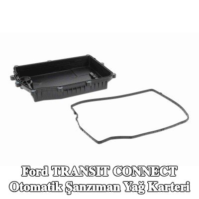 VAICO Yağ tahliye tapası olmayan otomatik şanzıman yağ karteri, cıvata/vida ile, yağ karteri contalı, conta halkası ile — Ford Transit Connect