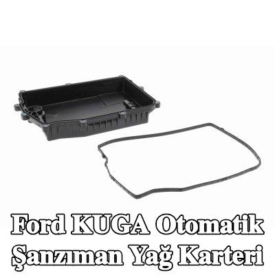 VAICO Yağ tahliye tapası olmayan otomatik şanzıman yağ karteri, cıvata/vida ile, yağ karteri contalı, conta halkası ile — Ford Kuga
