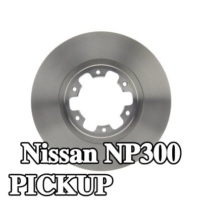 BOSCH القطر الخارجي لقرص المكابح: 300mm, مُهوى, مزود بفتحات تهوية داخلية, مشحم — Nissan Np300 Pickup