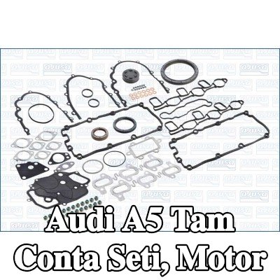 AJUSA Tam Conta Seti, silindir kapağı contasız motor, egzoz borusu contası dahil değil — 2008 Audi A5