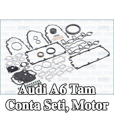 AJUSA Tam Conta Seti, silindir kapağı contasız motor, egzoz borusu contası dahil değil — 2004 Audi A6