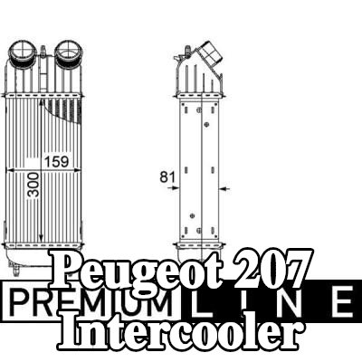 MAHLE Intercooler — Peugeot 207