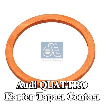 DT Spare Parts Karter tapası rondelası Bakır, Inner Diameter: 26mm — Audi Quattro
