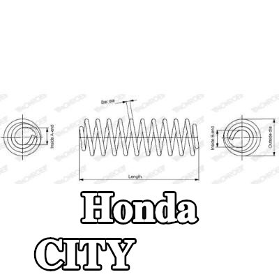 MONROE نابض لولبي — Honda City