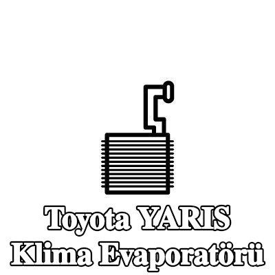 NRF Klima evaporatörü — Toyota Yaris