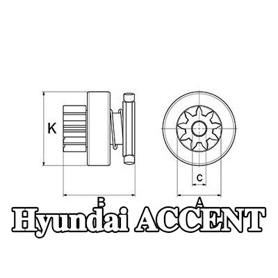 HC-Cargo حامل، فرش كربونية — Hyundai Accent