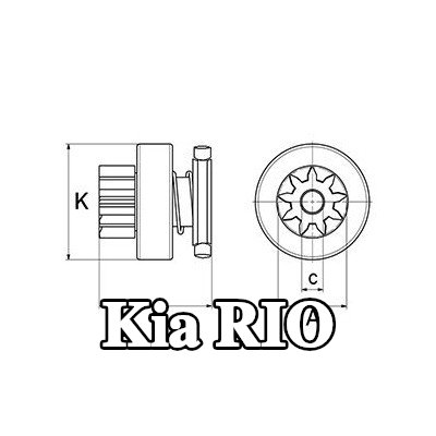 HC-Cargo حامل، فرش كربونية — Kia Rio