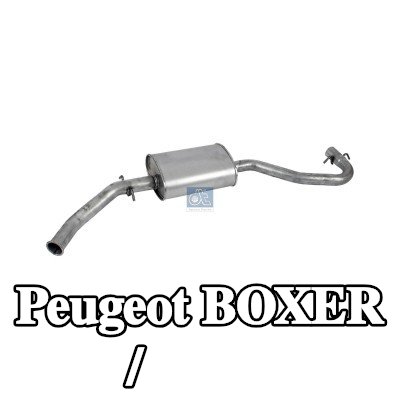 DT Spare Parts كاتم الصوت الأوسط / النهائي — Peugeot Boxer