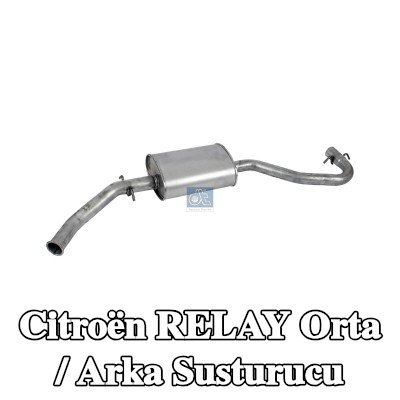DT Spare Parts Orta / Arka susturucu — Citroën Relay
