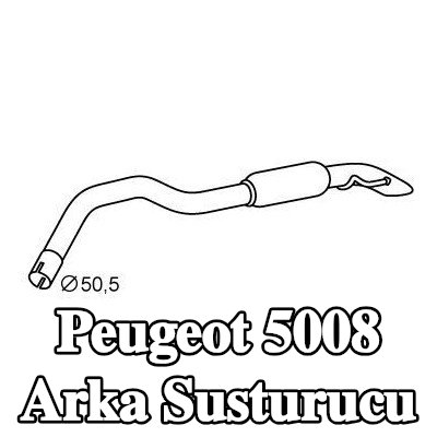 VEGAZ Arka susturucu — Peugeot 5008