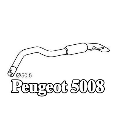 VEGAZ كاتم الصوت الخلفي — Peugeot 5008