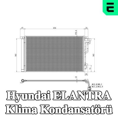 ERA Kurutuculu klima kondansatörü — Hyundai Elantra