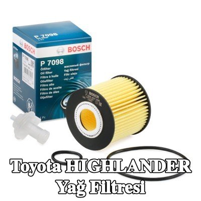 BOSCH Contalı/sızdırmazlık elemanlı yağ filtresi — 2012 Toyota Highlander