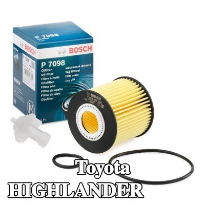 BOSCH فلتر الزيت مع حشوات/أختام — 2012 Toyota Highlander