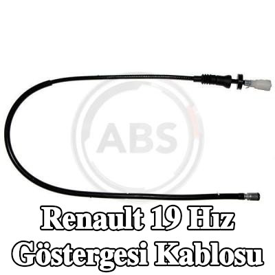 A.B.S. Hız göstergesi kablosu — Renault 19