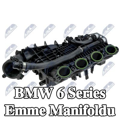 NTY Contalı/sızdırmazlık elemanlı emme manifoldu, hortumlu, ayar elemanı olmadan — BMW 6 Series