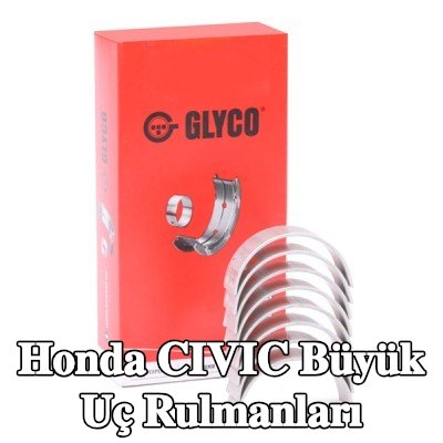 GLYCO Çelik sırtlı, sinterle birleştirilmiş bronz büyük uç yatakları — 2002 Honda Civic