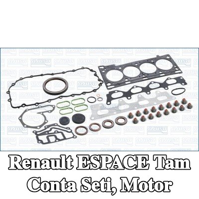 AJUSA Tam Conta Seti, silindir kapağı contalı motor, valf gövdesi contalı, MULTILAYER STEEL — 2012 Renault Espace