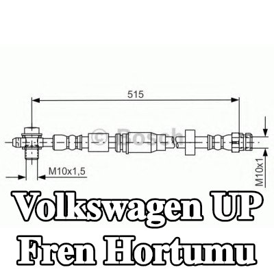 BOSCH Fren hortumu 515mm — Volkswagen Up