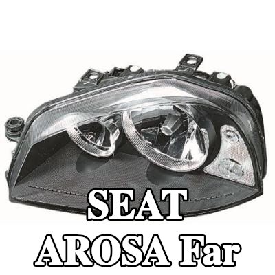 ABAKUS Far Sol, H3, H7, far seviyeleme motoru olmadan, Lens Rengi (yön göstergesi): Kristal berraklığında, ampul içermez, ampul yuvası olmadan — SEAT Arosa