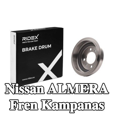 RIDEX Arka aks fren kampanası, 180, 0mm, 220mm — 1997 Nissan Almera