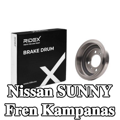 RIDEX Arka aks fren kampanası, 180, 0mm, 220mm — 1990 Nissan Sunny