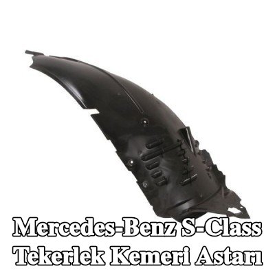 BLIC Tekerlek kemeri kaplaması Sol Ön, Plastik — Mercedes-Benz S-Class