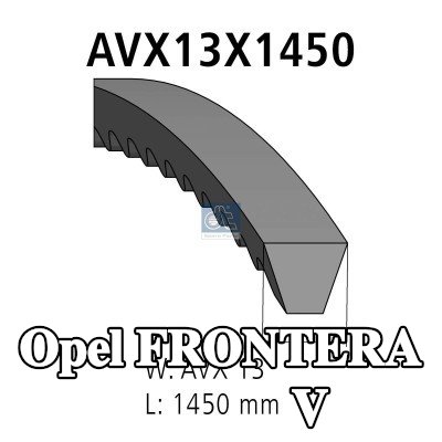 DT Spare Parts مجموعة الحزام V — Opel Frontera