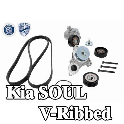 ACKOJA مجموعة أحزمة V-Ribbed — Kia Soul
