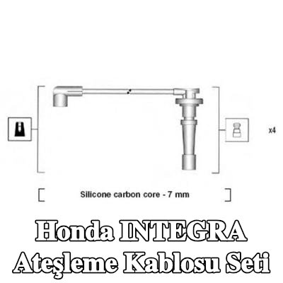 MAGNETI MARELLI Ateşleme kablosu seti — 2000 Honda Integra
