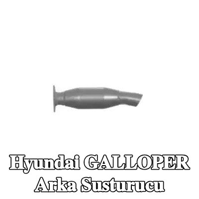 VEGAZ Arka susturucu Arka, 320mm — Hyundai Galloper