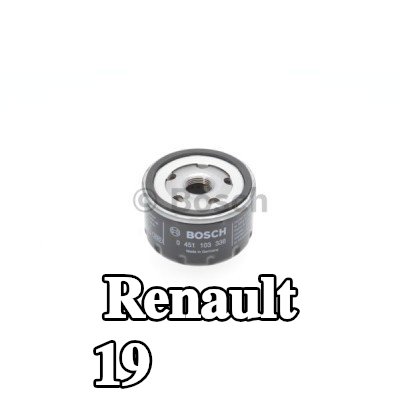 BOSCH فلتر الزيت مع صمام واحد مانع للرجوع — Renault 19