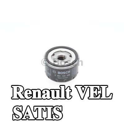 BOSCH فلتر الزيت مع صمام واحد مانع للرجوع — Renault Vel Satis