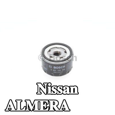 BOSCH فلتر الزيت مع صمام واحد مانع للرجوع — 2003 Nissan Almera