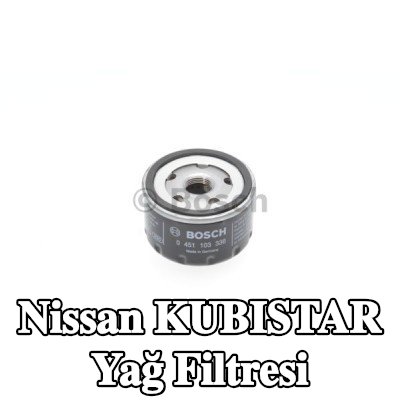 BOSCH Tek çek valflı yağ filtresi — Nissan Kubistar