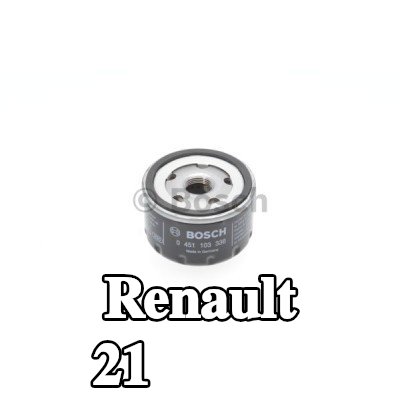 BOSCH فلتر الزيت مع صمام واحد مانع للرجوع — 1990 Renault 21