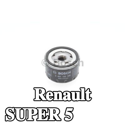 BOSCH فلتر الزيت مع صمام واحد مانع للرجوع — Renault Super 5