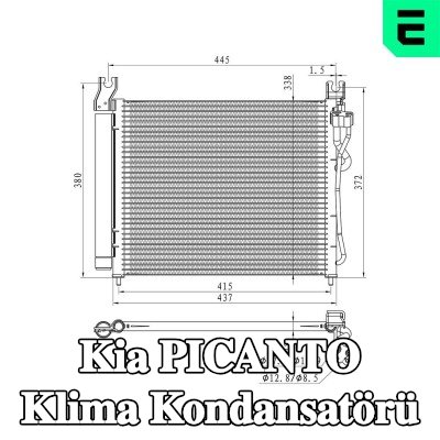ERA Kurutuculu klima kondansatörü — 2011 Kia Picanto