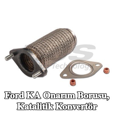 HJS Onarım borusu, katalitik konvertör Çıkış, sabitleme malzemesi ile — Ford Ka