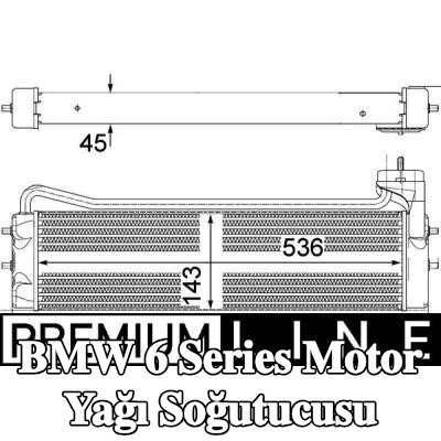 MAHLE Conta/sızdırmazlık elemanı olmayan motor yağı soğutucusu — 2005 BMW 6 Series