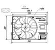 NRF Fan, radyatör 494mm, Fırçasız Motor, radyatör fan kapağı, kontrol ünitesi ile — Volkswagen Multivan (5)